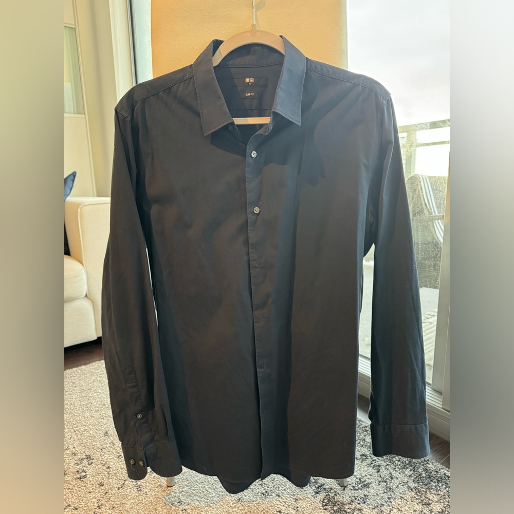 Black shirt from Uniqlo